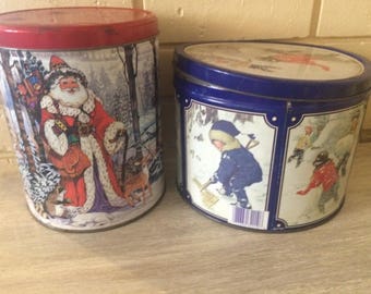 Christmas tins | Etsy