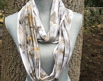 Eco Printed Printed Circular Scarf