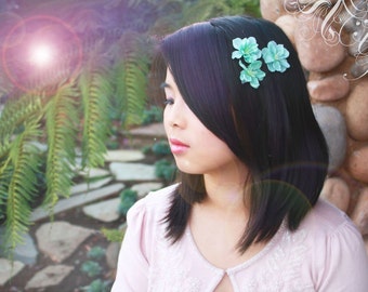 cherry blossom hair clip 'Neptune flower'
