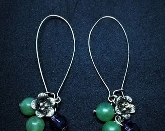 Tiny Flower Silver Earrings