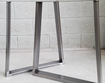 TRAPEZIUM Table / Bench legs Designer Retro Steel Metal Industrial "The Delamere Leg" Table legs