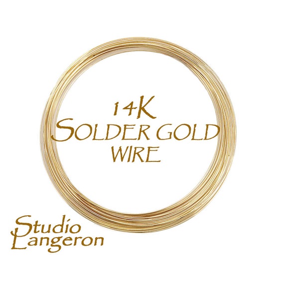 Solder wire yellow solid gold 14K solder gold solder yellow
