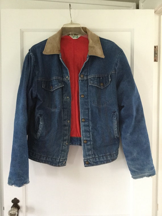 【etsy】 vintage key jean jacket chore jacket