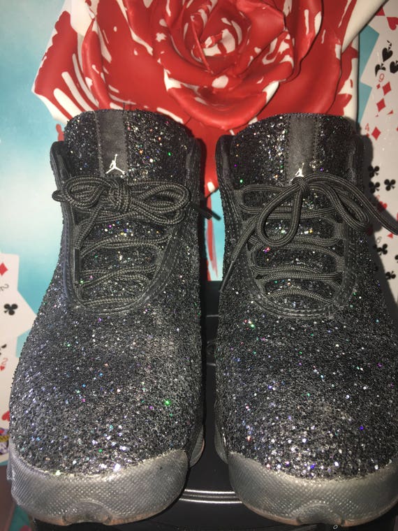 Black Sparkle Jordan's