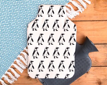 Hot Water Bottle Penguin Print