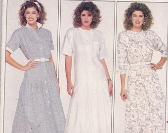 Butterick 4702 Vintage Pattern Womens Mid Calf Dress in 3 Variations size 10 UNCUT