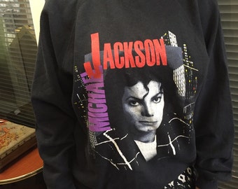 Rare Michael Jackson 1988 bad tour sweatshirt