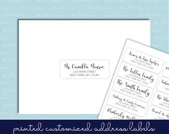 Guest List Address Labels - 1"x2-5/8" - Wedding Invitations - Individual and Different Names and Addresses on Each Label! READ INSTRUCTIONS