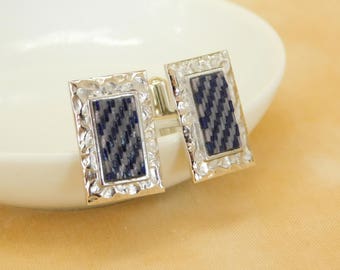 Cuff links geometric micro mosaic