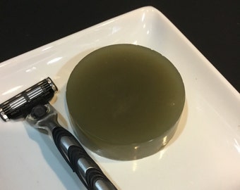 SHAVE BAR, Shaving Soap, Men's Shaving Soap, Women's Shaving Soap, Orange, Bentonite Shaving Bar,