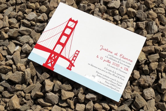 Golden Gate Bridge Wedding Invitations 3