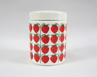 Vintage ARABIA Jam Jar with lid STRAWBERRY