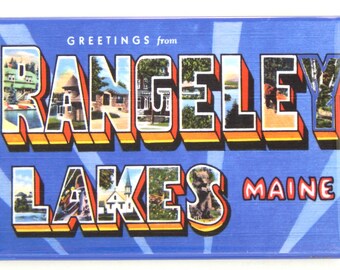 Greetings from Rangeley Lakes Maine Fridge Magnet