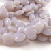 Milky Light Amethyst 8mm Heart Czech Glass Beads 25pc #1754