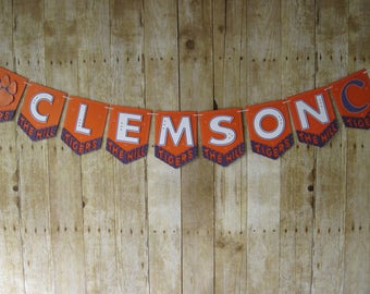 Clemson Tigers Pennant Banner