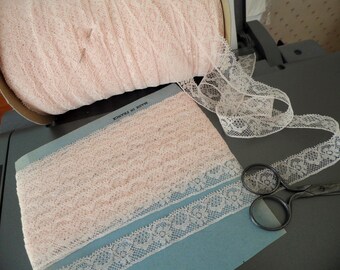 Valenciennes lace of Calais pink fine Valenciennes 5 m 30
