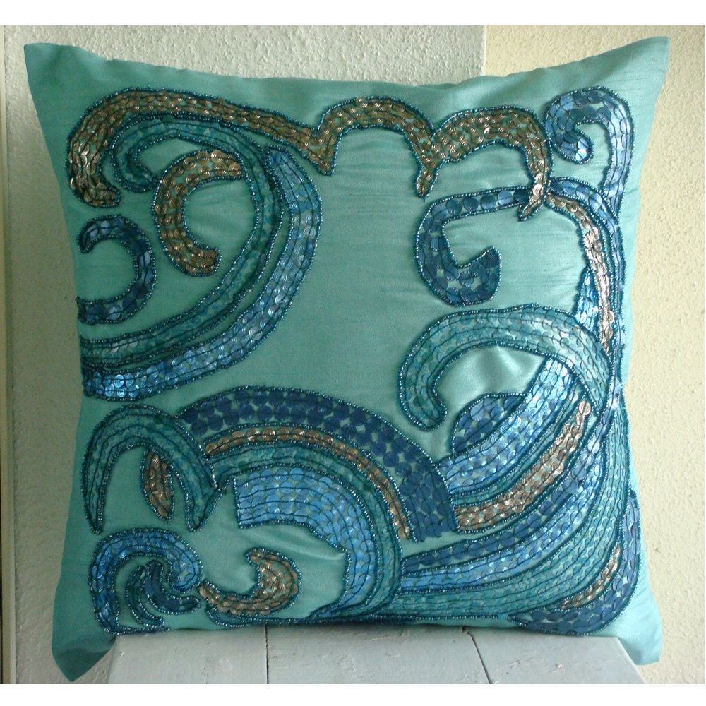 Tides Euro Sham Covers 26x26 Inches Silk Euro Sham Cover