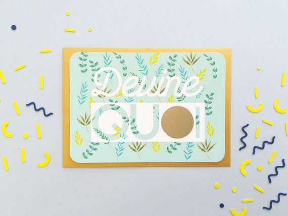 Carte à gratter - Demande de témoin -Veux-tu être ma témoin / mon témoin - Cadeau témoin - Cadeau mariage