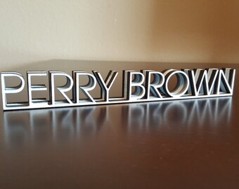 Desk Name Plate - Gift For Her - Teacher Gift Work Decor - Personalized Name Tag - Teacher Desk Name Plate Unique Desk Plate Coworker Gift