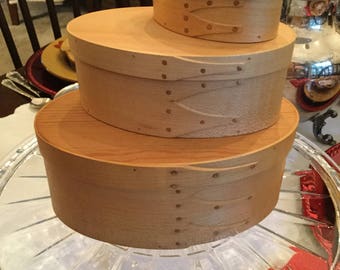 Three Sizes Available-Canterbury Woodworks NH Handmade Shaker Box-Origins