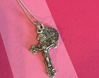 SOLD!!! ST. BENEDICT Stacked Set Solid .925 Sterling Silver