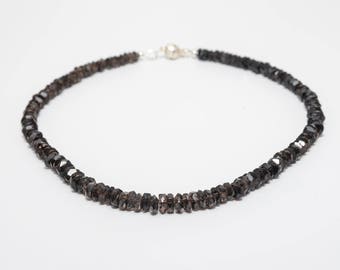 Faceted Smoky Quartz Necklace