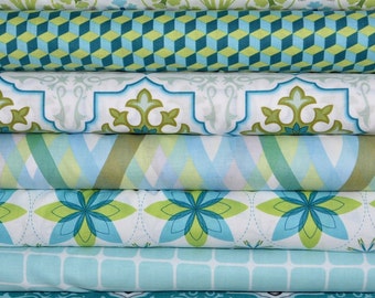 Sanctuary 7 Fat Quarters Bundle by Patty Young for Michael Miller, 1 3/4 yards total