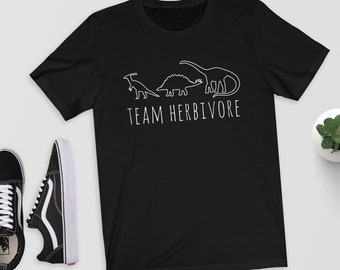 Team Herbivore - T-Shirt/Shirt/Top/Tee - Vegan Shirt/Veggie/Vegetarian/Vegetarian Shirt/Vegan/Vegan Gift/Herbivore Shirt/Dinosaur Shirt/Dino