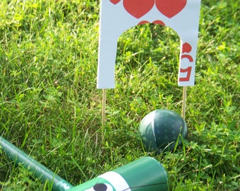 Alice in Wonderland Flamingo Croquet Printable and Directions