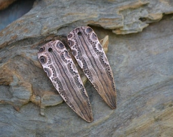 Snakeskin Shard, Copper Point shaped pair