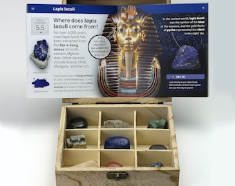 OreKit — a Minecraft-inspired Premium Rock and Gemstone Collection in a Custom Wooden Box and a 24-page Educational Booklet