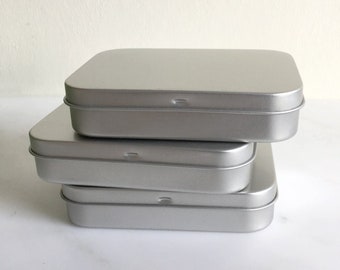150ml Metal Tins, Blank Tin Boxes, Small DIY Storange Box, Poker Case, Playing Card Box, DIY Container, Small Organizer, 50 Tin Boxes
