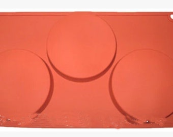 3-hole, big round, silicone mold, fondant cake, chocolate, baking tools, pudding mold, jelly mold