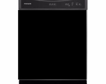 Gloss Black Dishwasher Magnet cover 24x24 in.