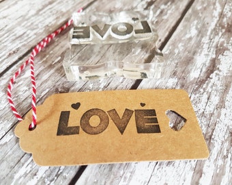 Love stamp, rubber stamp, love rubber stamp