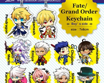 Fate/Grand Order Servant Acrylic Keychain Charms-Boy's side