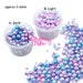 Galaxy Gradient Pearls with No Hole | Round Mermaid Pearl | Magical Pearls in Various Sizes (2mm, 2.5mm, 3.5mm, 5mm & 6mm) 15gram