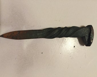Railroad spike, knife blank, forged knife, DIY knife, knife kit