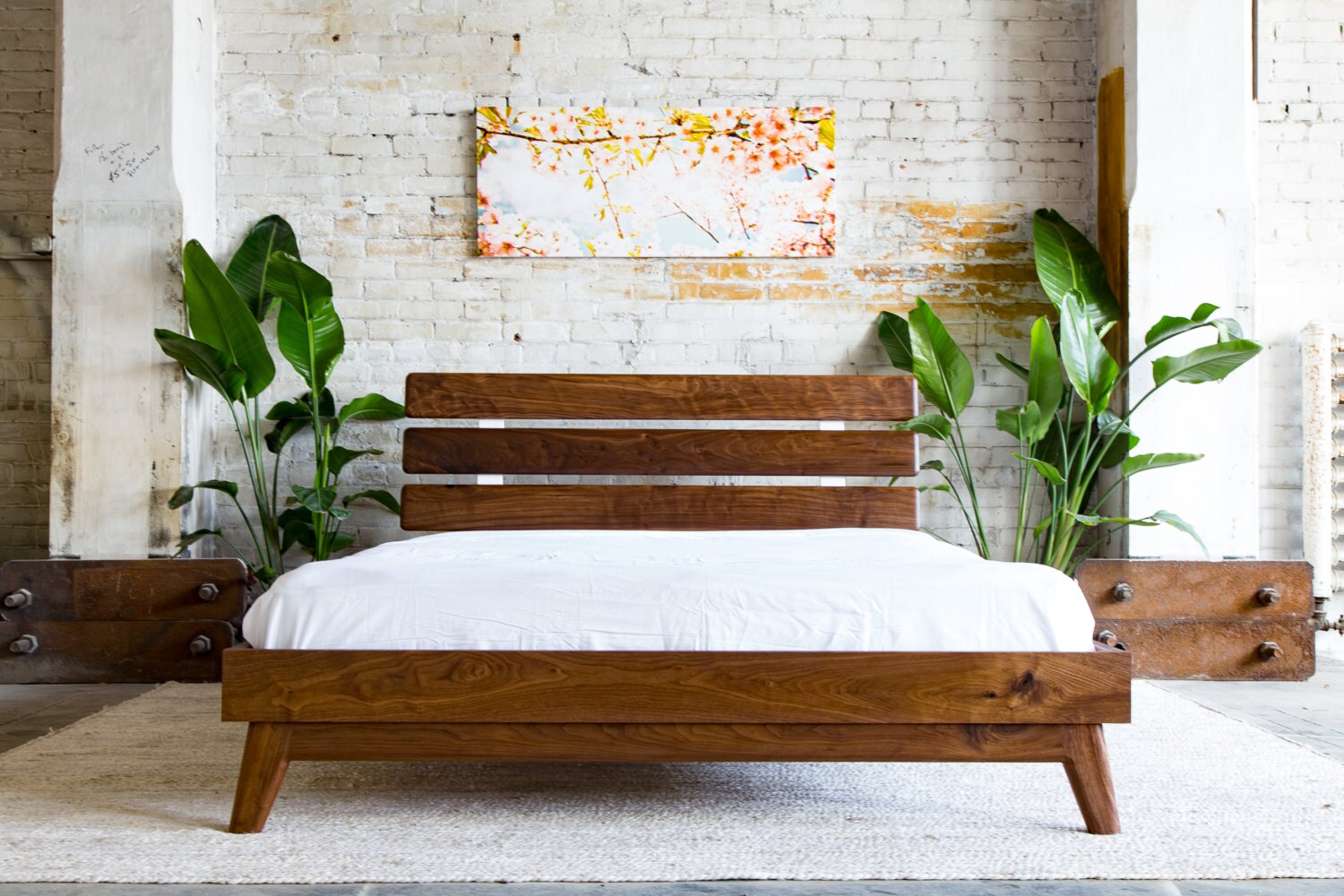 Description Modern Bed . Platform Bed Bed Frame Midcentury Modern Bed Walnut Bed description modern bed . platform bed bed frame midcentury modern bed walnut bed
