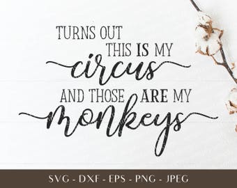 Vector Art - Clip Art Commercial Use - Not My Circus - SVG Files Sayings - SVG Files for Cricut - SVG Files for Boys - Clip Art Digital