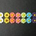 14 pcs Resin Flower Cabochons - 13mm Daisy - Bold Tropical Colors Mix