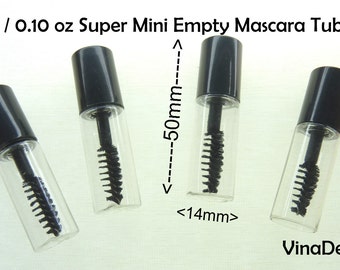 3ml Mini Empty Mascara Tube Eyelasher Serum Container Small Mascara Container DIY Mascara Sample Tube Travel Mascara Organic Mascara Tube