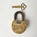 Special order for Arif Lock and key, vintage brass Old Glory lock and key