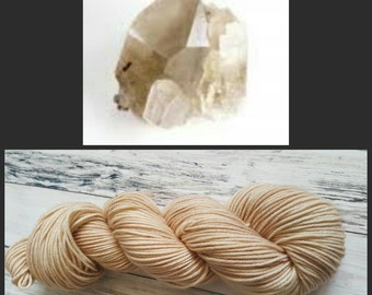 Hand Dyed Yarn, Merino, DK Weight Tonal Yarn Perfect for Hats, Cowls, Scarves, Sweaters and Mittens - Smokey Quartz