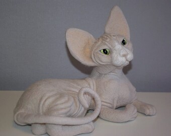 stuffed sphynx cat