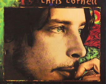 Rare Original 90's CHRIS CORNELL Flutter Girl / Sunshower A&M Records Green Vinyl Press 7" Promo Single MINT Soundgarden! Audioslave! R.I.P.