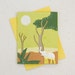 Single Greeting Card Light Green