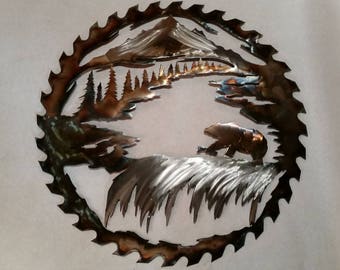 Saw blade art | Etsy