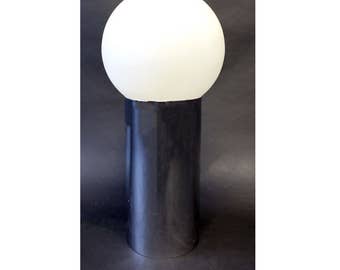 Mid Century Modern Robert Sonneman Chrome Globe Table Lamp