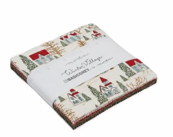 PREORDER Winter Village Charm Pack - Basic Grey - 42 pieces